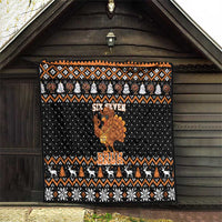 Thanksgiving Turkey Six Seven Bruh Quilt Meme Gen Alpha Slang - Wonder Print Shop