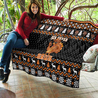 Thanksgiving Turkey Six Seven Bruh Quilt Meme Gen Alpha Slang - Wonder Print Shop