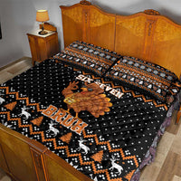 Thanksgiving Turkey Six Seven Bruh Quilt Bed Set Meme Gen Alpha Slang - Wonder Print Shop