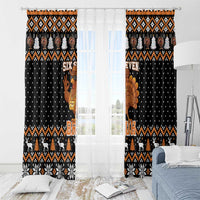 Thanksgiving Turkey Six Seven Bruh Window Curtain Meme Gen Alpha Slang - Wonder Print Shop