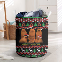 Marcus The Worm Christmas Laundry Basket Funny Gen Alpha Meme Slang - Wonder Print Shop