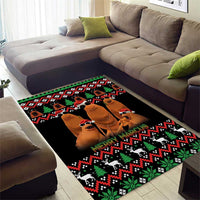Marcus The Worm Christmas Area Rug Funny Gen Alpha Meme Slang - Wonder Print Shop