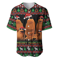 Marcus The Worm Christmas Baseball Jersey Funny Gen Alpha Meme Slang - Wonder Print Shop