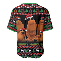 Marcus The Worm Christmas Baseball Jersey Funny Gen Alpha Meme Slang - Wonder Print Shop