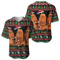 Marcus The Worm Christmas Baseball Jersey Funny Gen Alpha Meme Slang - Wonder Print Shop