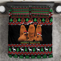 Marcus The Worm Christmas Bedding Set Funny Gen Alpha Meme Slang - Wonder Print Shop