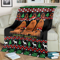 Marcus The Worm Christmas Blanket Funny Gen Alpha Meme Slang - Wonder Print Shop