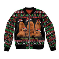 Marcus The Worm Christmas Bomber Jacket Funny Gen Alpha Meme Slang - Wonder Print Shop