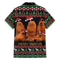 Marcus The Worm Christmas Family Matching Mermaid Dress and Hawaiian Shirt Funny Gen Alpha Meme Slang - Wonder Print Shop