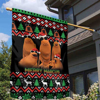 Marcus The Worm Christmas Garden Flag Funny Gen Alpha Meme Slang - Wonder Print Shop