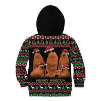 Marcus The Worm Christmas Kid Hoodie Funny Gen Alpha Meme Slang - Wonder Print Shop