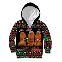 Marcus The Worm Christmas Kid Hoodie Funny Gen Alpha Meme Slang - Wonder Print Shop