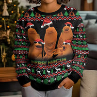 Marcus The Worm Christmas Kid Ugly Christmas Sweater Funny Gen Alpha Meme Slang - Wonder Print Shop