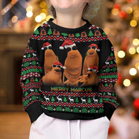 Marcus The Worm Christmas Kid Ugly Christmas Sweater Funny Gen Alpha Meme Slang - Wonder Print Shop