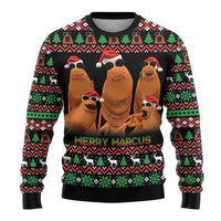 Marcus The Worm Christmas Ugly Christmas Sweater Funny Gen Alpha Meme Slang - Wonder Print Shop