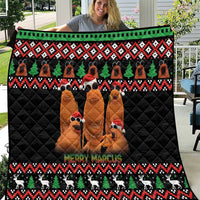 Marcus The Worm Christmas Quilt Funny Gen Alpha Meme Slang - Wonder Print Shop