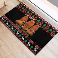 Marcus The Worm Christmas Rubber Doormat Funny Gen Alpha Meme Slang - Wonder Print Shop