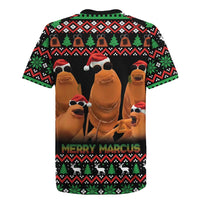 Marcus The Worm Christmas Rugby Jersey Funny Gen Alpha Meme Slang - Wonder Print Shop