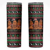 Marcus The Worm Christmas Skinny Tumbler Funny Gen Alpha Meme Slang - Wonder Print Shop