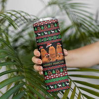 Marcus The Worm Christmas Skinny Tumbler Funny Gen Alpha Meme Slang - Wonder Print Shop