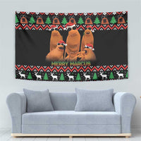 Marcus The Worm Christmas Tapestry Funny Gen Alpha Meme Slang - Wonder Print Shop