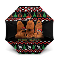 Marcus The Worm Christmas Umbrella Funny Gen Alpha Meme Slang - Wonder Print Shop