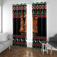 Marcus The Worm Christmas Window Curtain Funny Gen Alpha Meme Slang - Wonder Print Shop