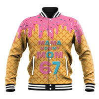 Mama Mommy Mom Six Seven 67 Baseball Jacket Sweet Dripping Style - Wonder Print Shop