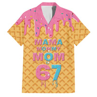 Mama Mommy Mom Six Seven 67 Family Matching Off Shoulder Short Dress and Hawaiian Shirt Sweet Dripping Style