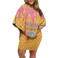 Mama Mommy Mom Six Seven 67 Family Matching Off Shoulder Short Dress and Hawaiian Shirt Sweet Dripping Style
