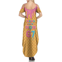 Mama Mommy Mom Six Seven 67 Family Matching Summer Maxi Dress and Hawaiian Shirt Sweet Dripping Style