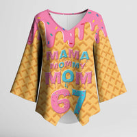 Mama Mommy Mom Six Seven 67 Kimono Sleeve Blouse Sweet Dripping Style - Wonder Print Shop