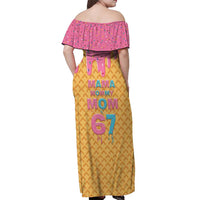 Mama Mommy Mom Six Seven 67 Off Shoulder Maxi Dress Sweet Dripping Style - Wonder Print Shop