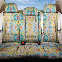 Indian Mandala Pattern Back Car Seat Cover Yellow Geometric Floral Mandala