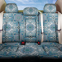 Indian Mandala Pattern Back Car Seat Cover Blue Geometric Floral Mandala