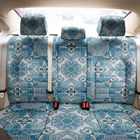 Indian Mandala Pattern Back Car Seat Cover Blue Geometric Floral Mandala