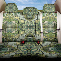Indian Mandala Pattern Back Car Seat Cover Green Geometric Floral Mandala