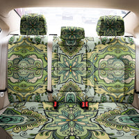 Indian Mandala Pattern Back Car Seat Cover Green Geometric Floral Mandala