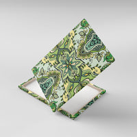 Indian Mandala Pattern Canvas Wall Art Green Geometric Floral Mandala