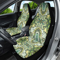Indian Mandala Pattern Car Seat Cover Green Geometric Floral Mandala