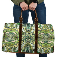 Indian Mandala Pattern Travel Bag Green Geometric Floral Mandala
