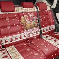 Sweden Christmas Back Car Seat Cover God Jul Nordic Julbock - Wonder Print Shop