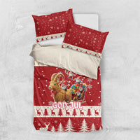 Sweden Christmas Bedding Set God Jul Nordic Julbock - Wonder Print Shop