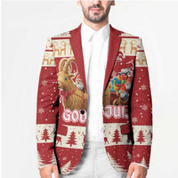 Sweden Christmas Blazer God Jul Nordic Julbock - Wonder Print Shop