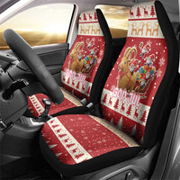 Sweden Christmas Car Seat Cover God Jul Nordic Julbock - Wonder Print Shop