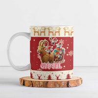 Sweden Christmas Ceramic Mug God Jul Nordic Julbock - Wonder Print Shop