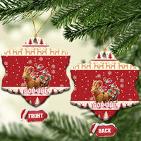 Sweden Christmas Ceramic Ornament God Jul Nordic Julbock - Wonder Print Shop