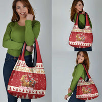 Sweden Christmas Grocery Bag God Jul Nordic Julbock - Wonder Print Shop