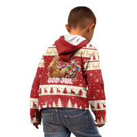 Sweden Christmas Kid Hoodie God Jul Nordic Julbock - Wonder Print Shop