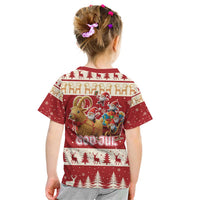 Sweden Christmas Kid T Shirt God Jul Nordic Julbock - Wonder Print Shop